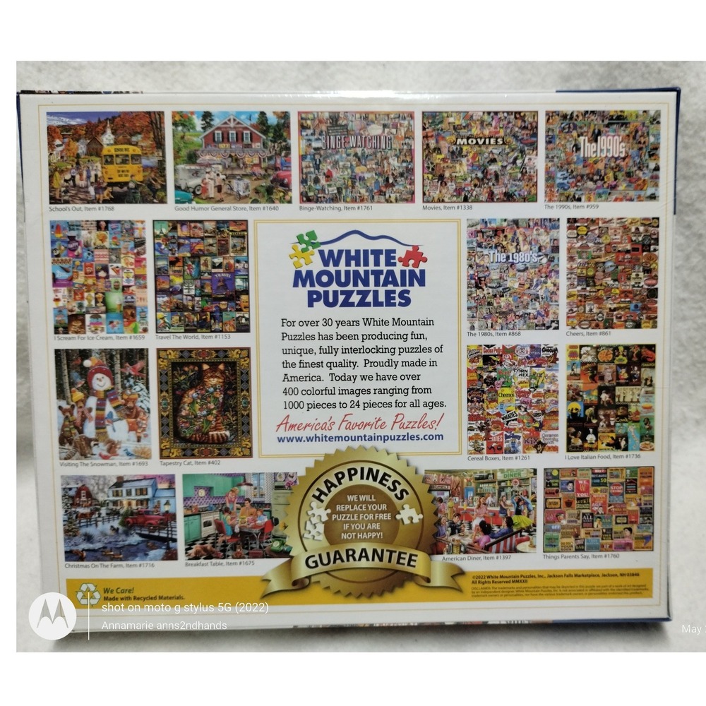White Mountain Puzzles I Love Basketball 1000 Piece Jigsaw Puzzle 1772‎ USA New - Picture 7 of 9